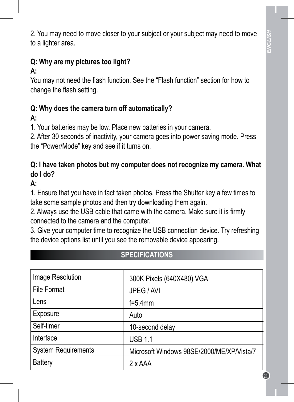 Lexibook DJ023 Series User Manual | Page 21 / 76