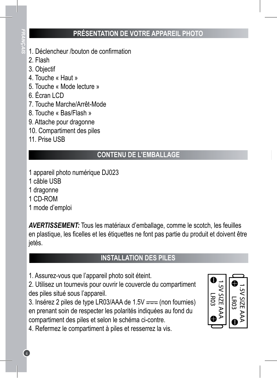 Lexibook DJ023 Series User Manual | Page 4 / 76