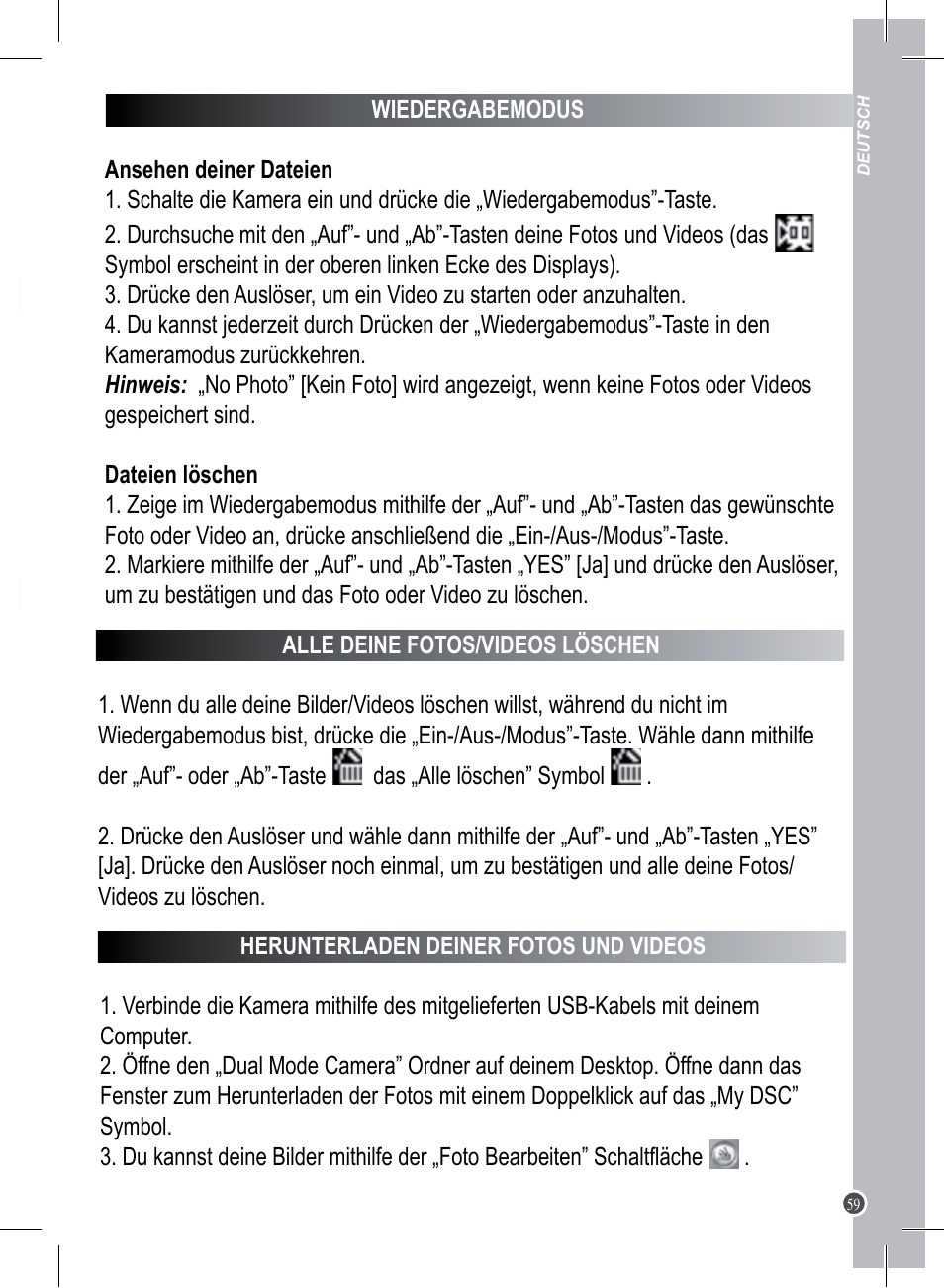 Lexibook DJ023 Series User Manual | Page 59 / 76