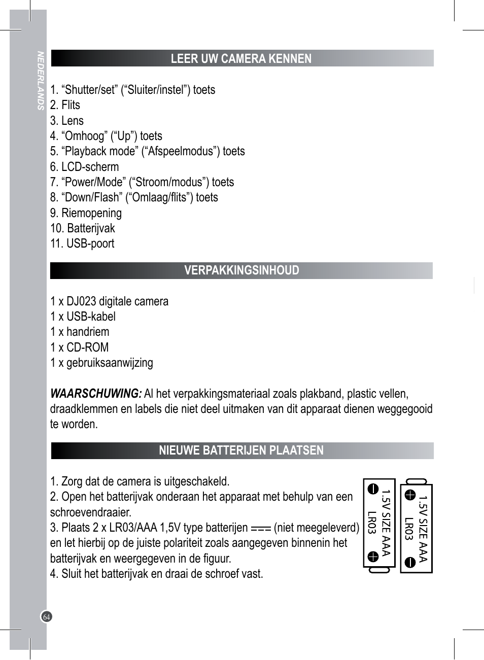 Lexibook DJ023 Series User Manual | Page 64 / 76