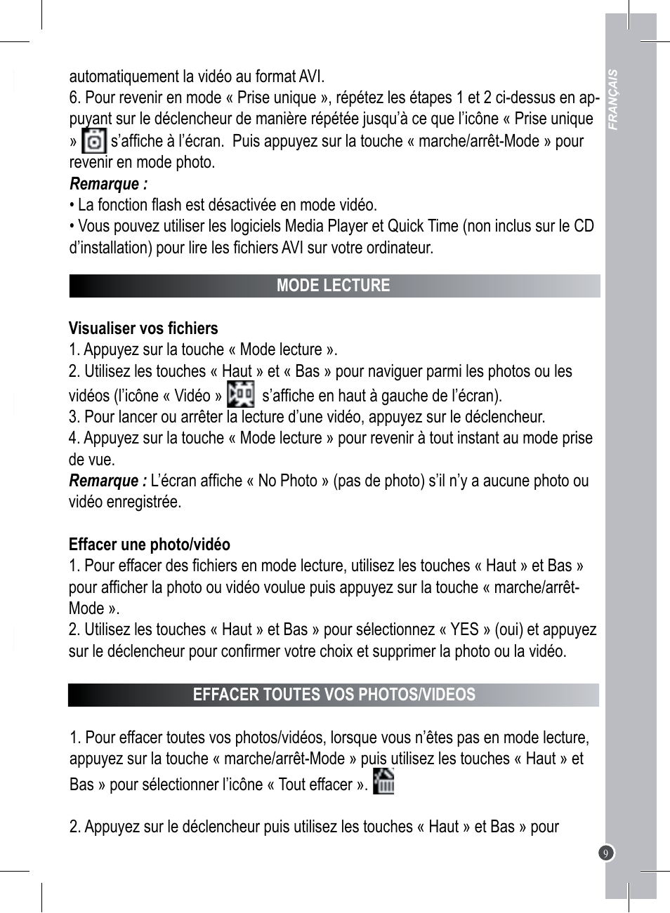 Lexibook DJ023 Series User Manual | Page 9 / 76