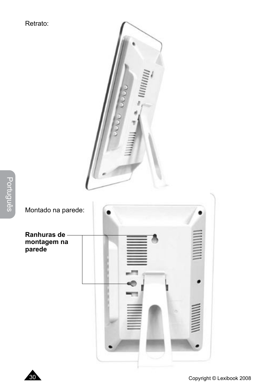 Português | Lexibook DF700BB / DF700SP / DF700HSM User Manual | Page 30 / 60