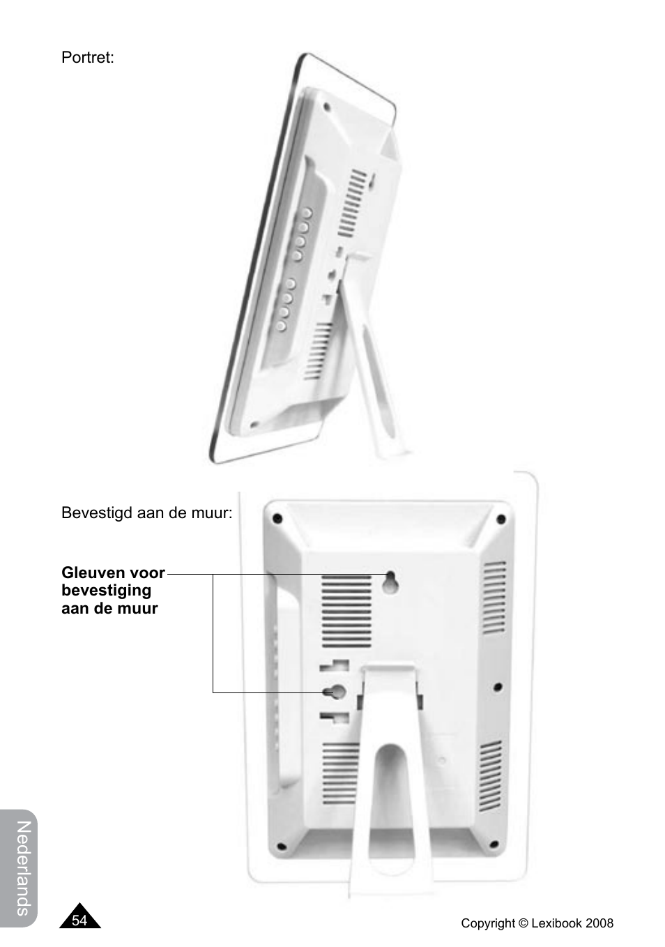 Nederlands | Lexibook DF700BB / DF700SP / DF700HSM User Manual | Page 54 / 60