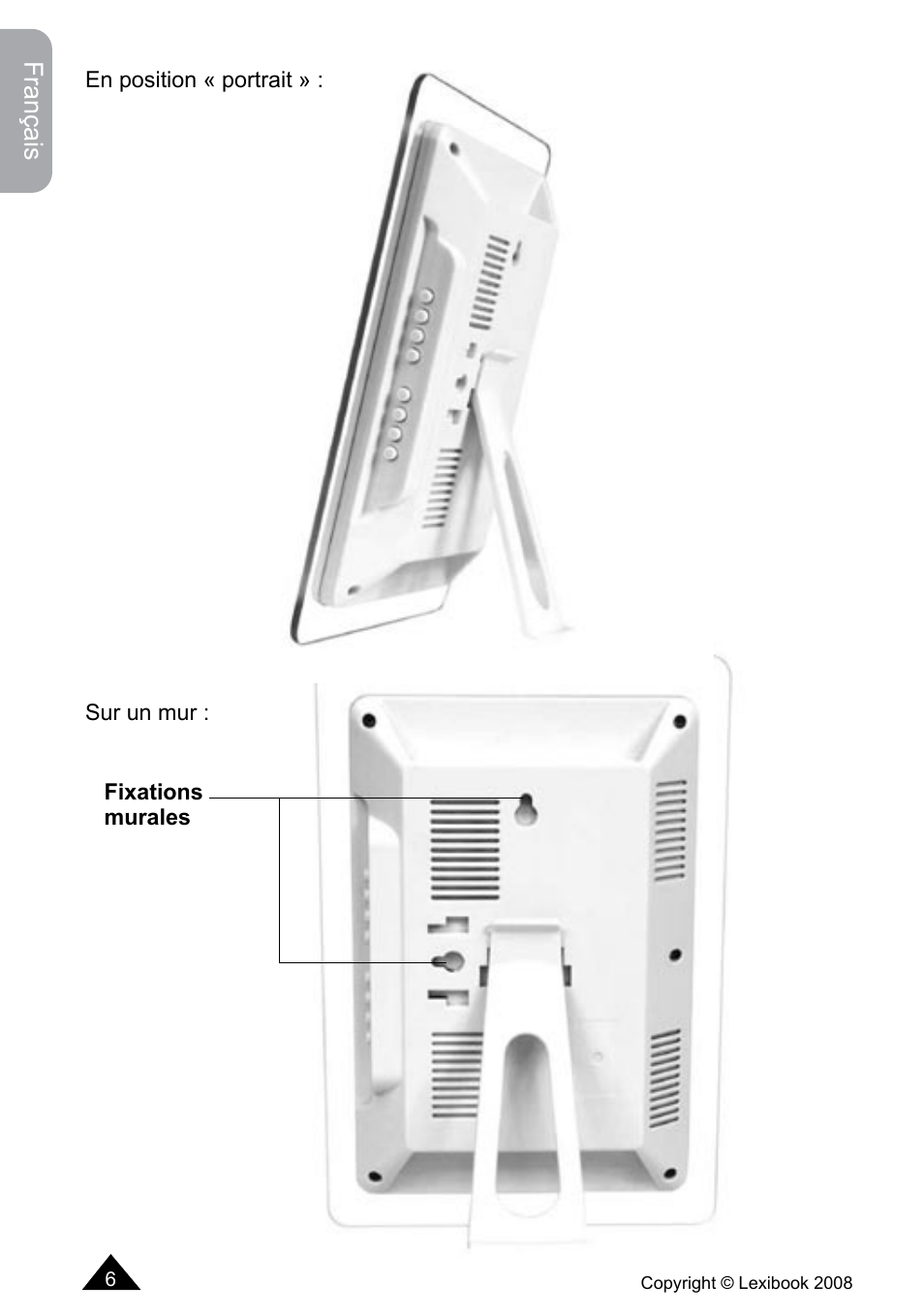 Français | Lexibook DF700BB / DF700SP / DF700HSM User Manual | Page 6 / 60