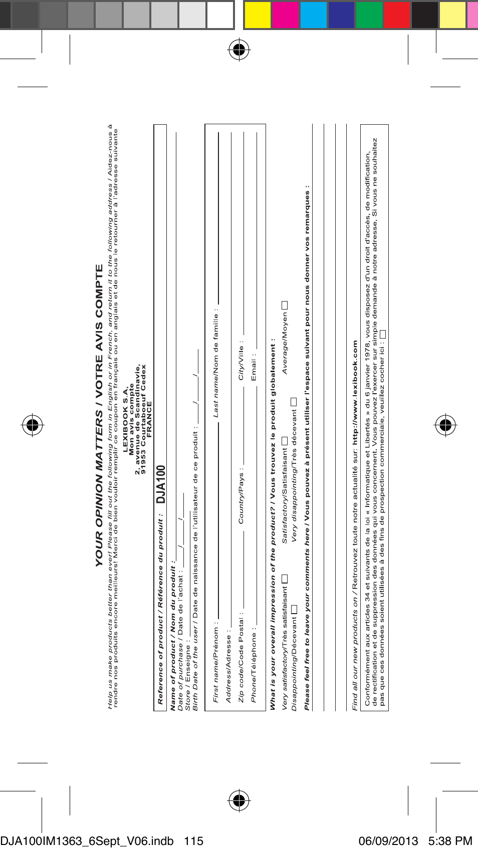 Lexibook DJA100 User Manual | Page 115 / 116