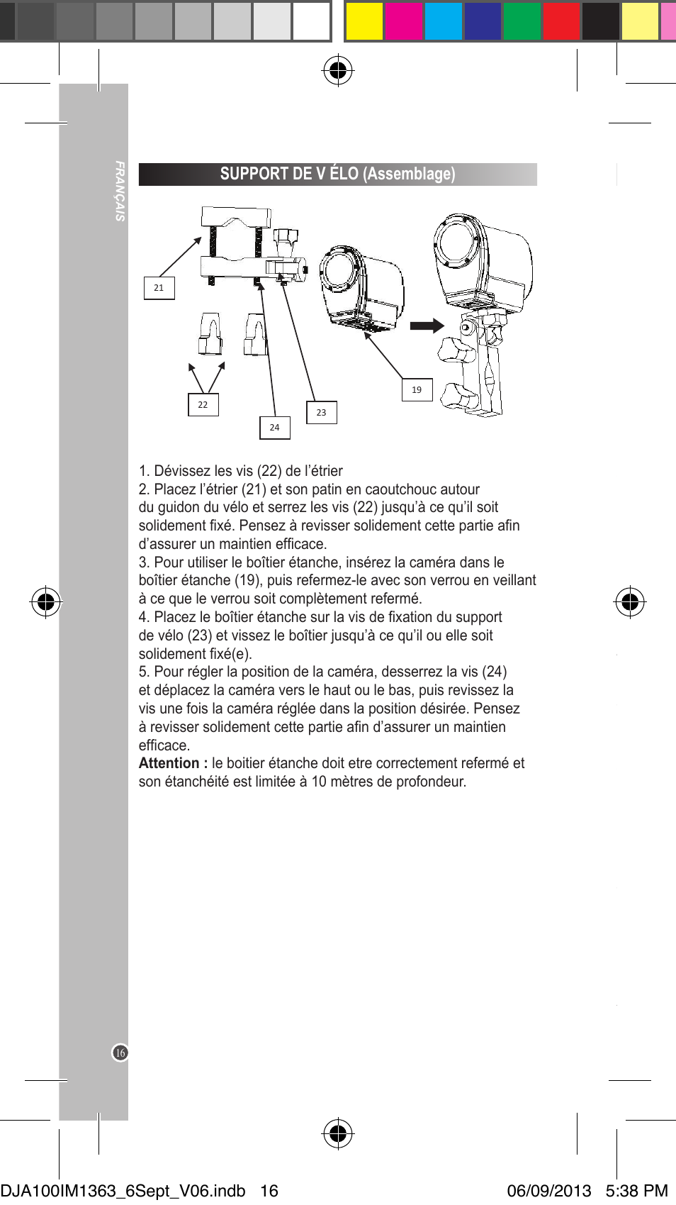 Support de v élo (assemblage), Support de casque (assemblage) | Lexibook DJA100 User Manual | Page 16 / 116