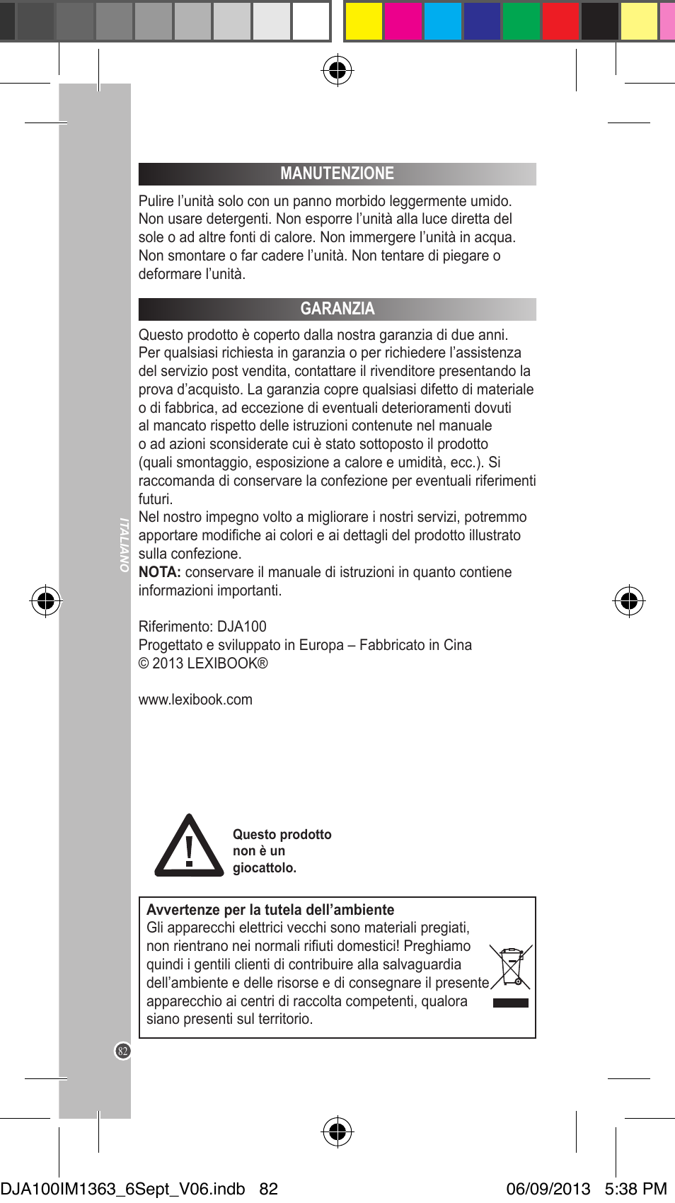 Lexibook DJA100 User Manual | Page 82 / 116