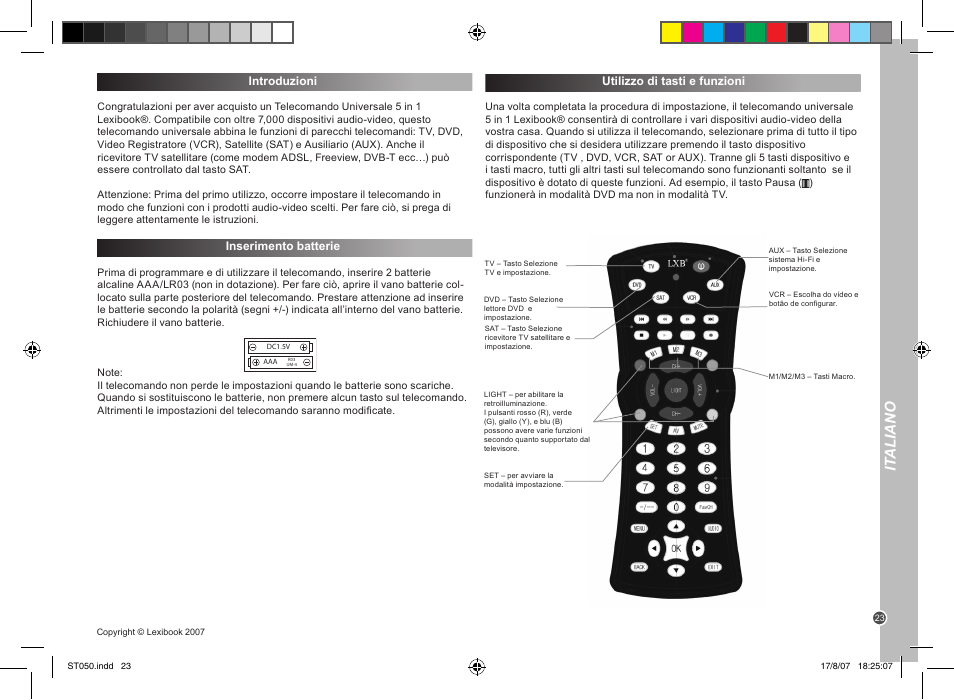 It aliano | Lexibook ST050 User Manual | Page 23 / 51