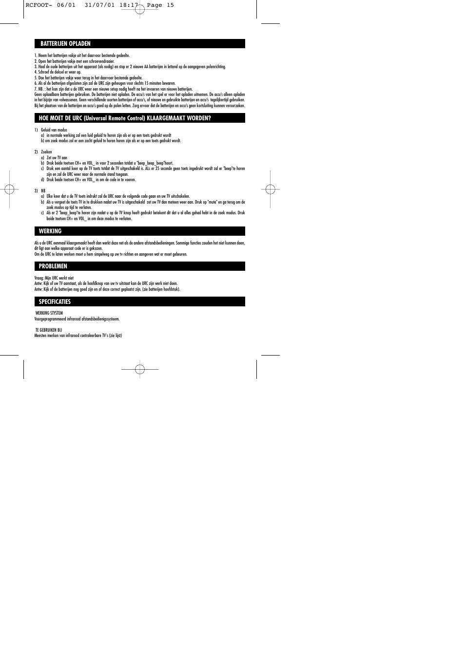 Lexibook RCFOOT User Manual | Page 15 / 18