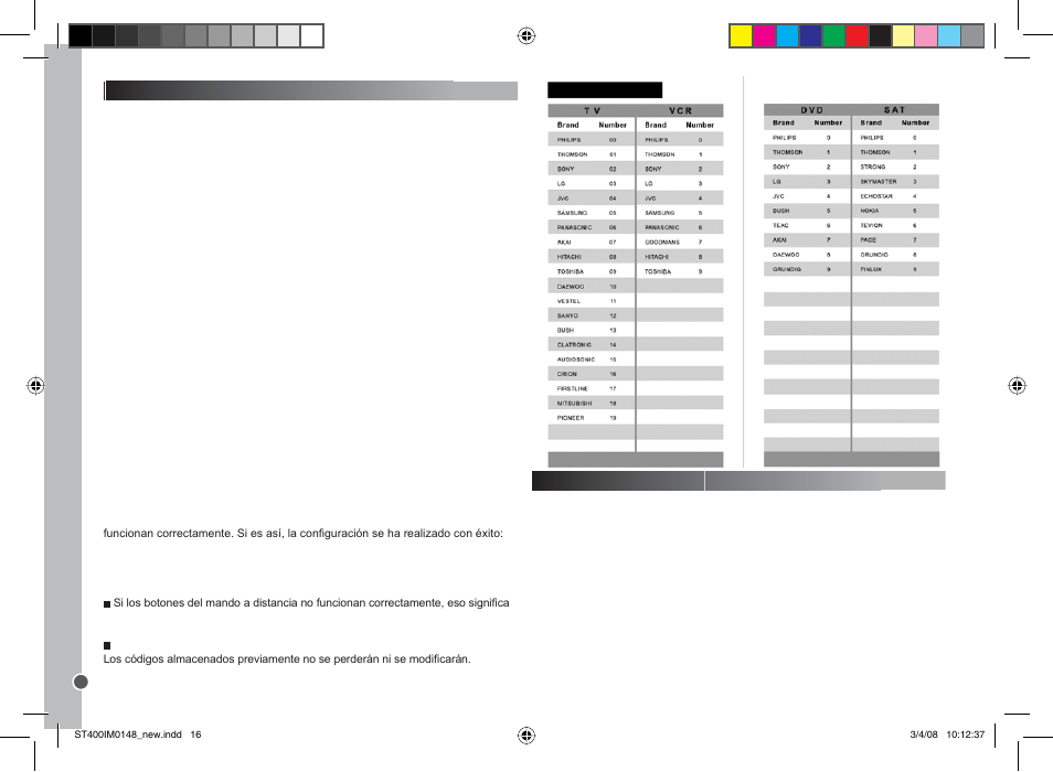 Lexibook ST400 User Manual | Page 16 / 56