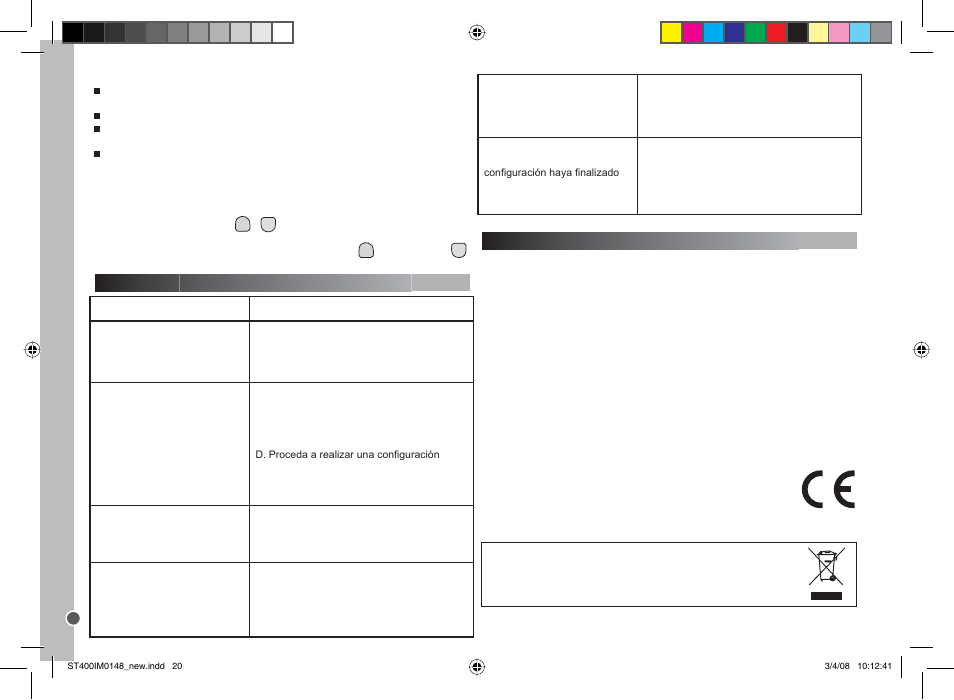 Español | Lexibook ST400 User Manual | Page 20 / 56