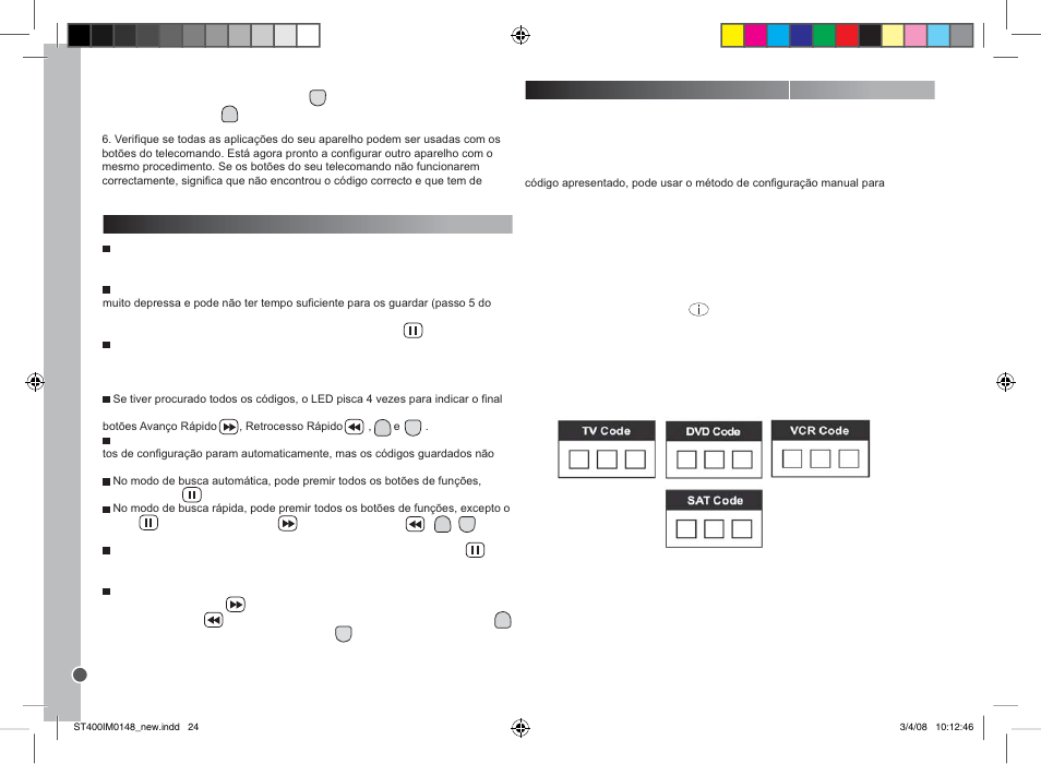 Português | Lexibook ST400 User Manual | Page 24 / 56