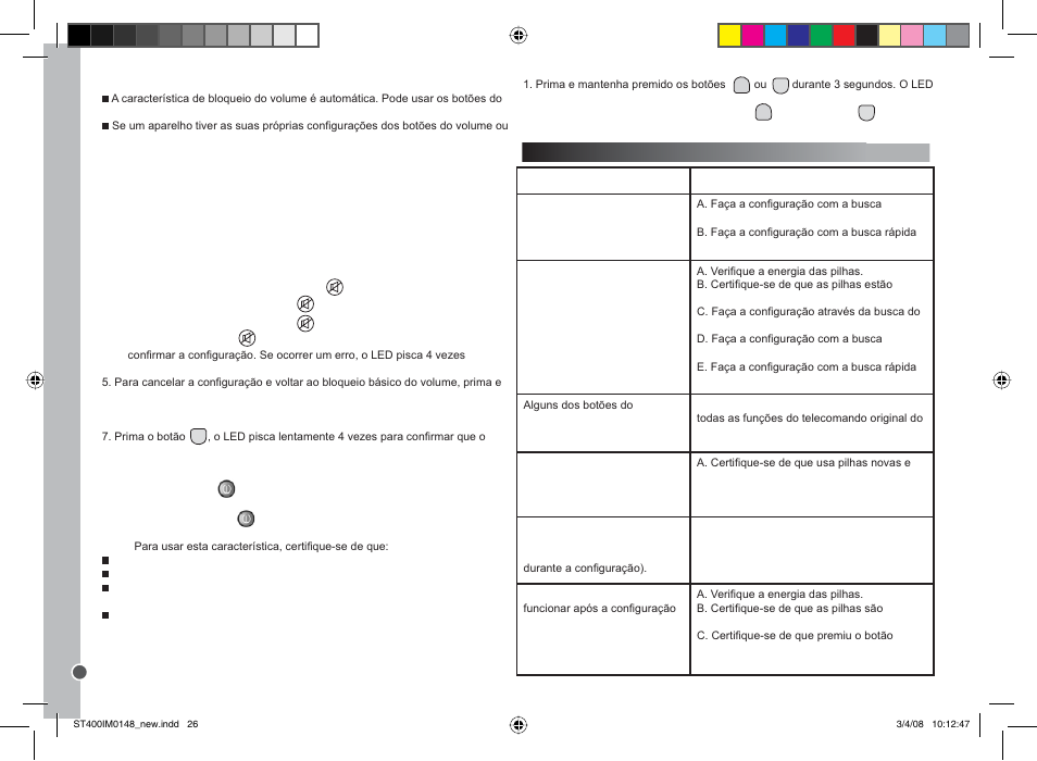 Português | Lexibook ST400 User Manual | Page 26 / 56