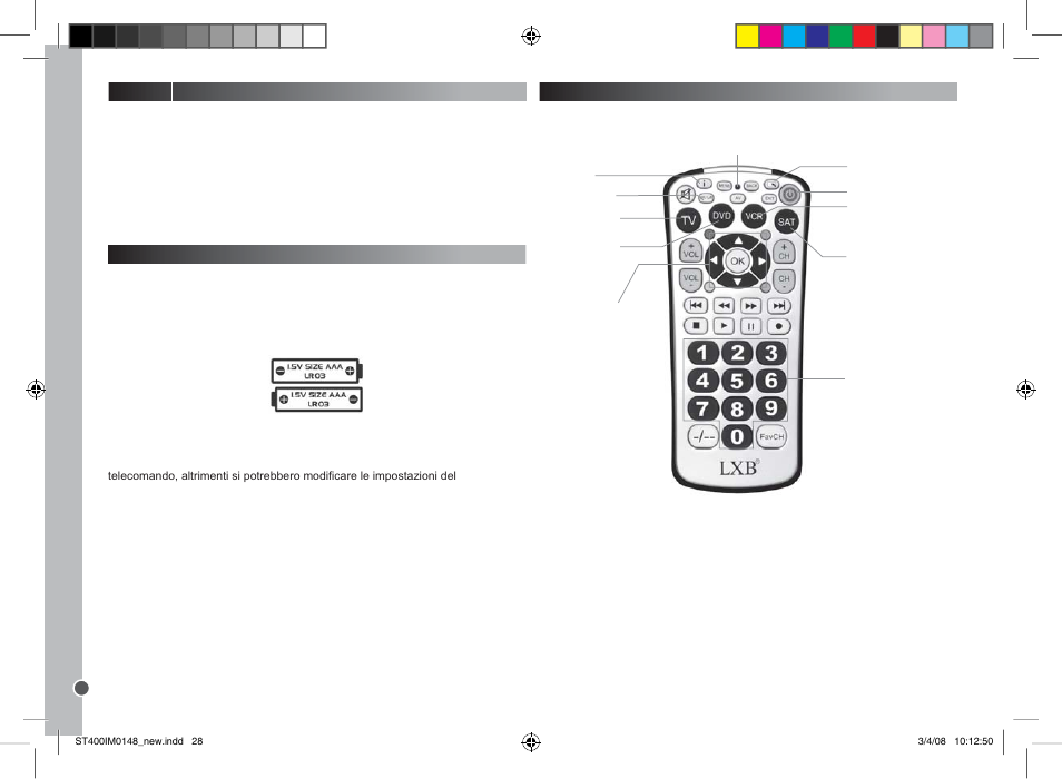 Italiano | Lexibook ST400 User Manual | Page 28 / 56