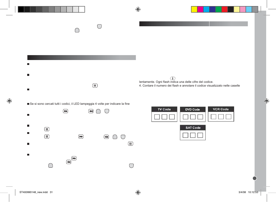 Italiano | Lexibook ST400 User Manual | Page 31 / 56