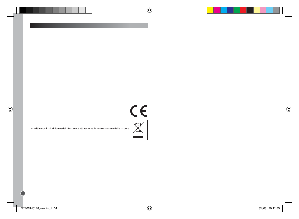 Italiano | Lexibook ST400 User Manual | Page 34 / 56