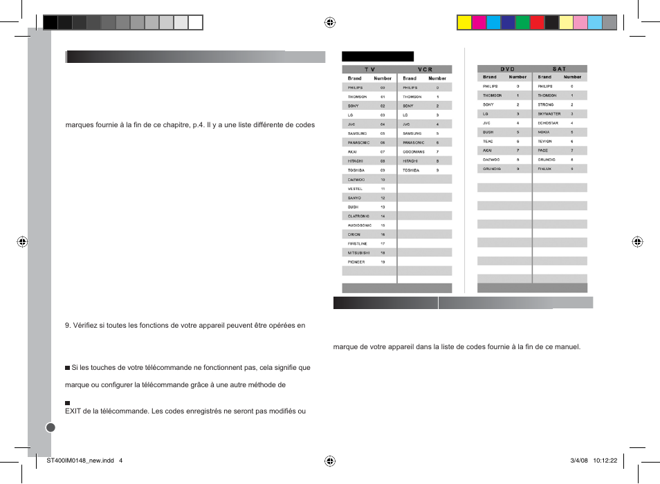 Lexibook ST400 User Manual | Page 4 / 56