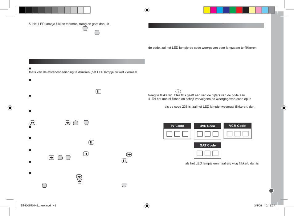 Nederlands | Lexibook ST400 User Manual | Page 45 / 56