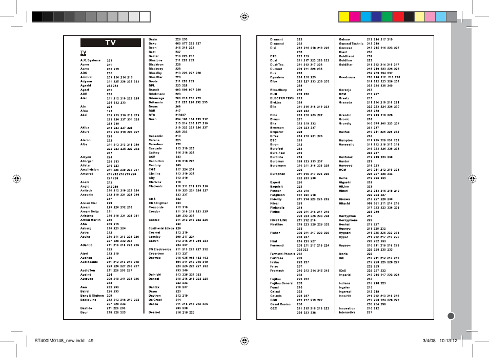 Lexibook ST400 User Manual | Page 49 / 56