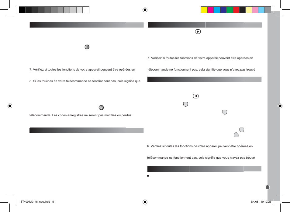 Français | Lexibook ST400 User Manual | Page 5 / 56