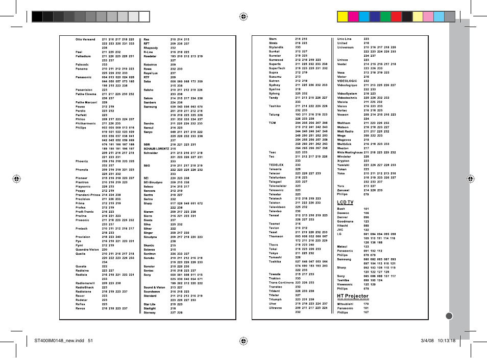 Lexibook ST400 User Manual | Page 51 / 56