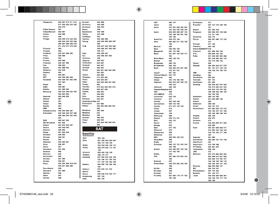 Lexibook ST400 User Manual | Page 53 / 56