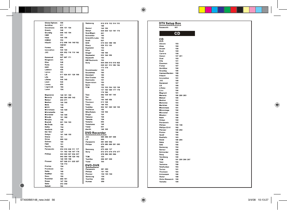 Lexibook ST400 User Manual | Page 56 / 56
