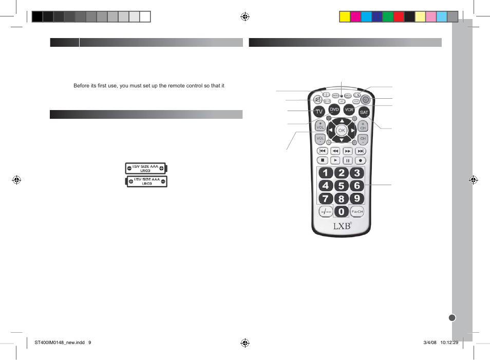 English | Lexibook ST400 User Manual | Page 9 / 56