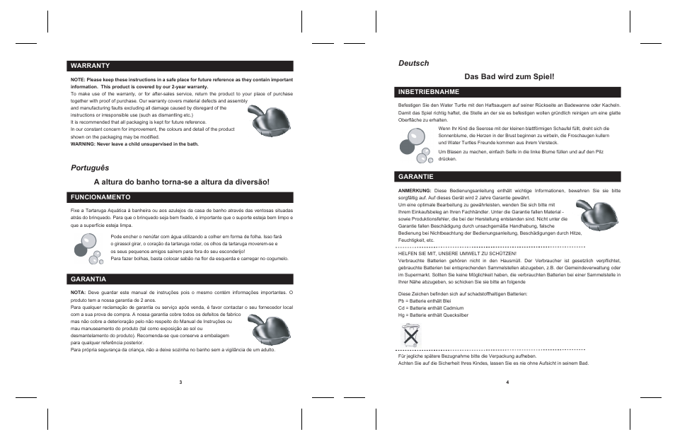 Deutsch das bad wird zum spiel | Lexibook IT010 User Manual | Page 2 / 4