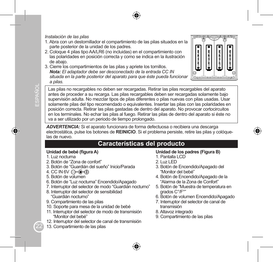 Lexibook SMBABY1 User Manual | Page 22 / 60