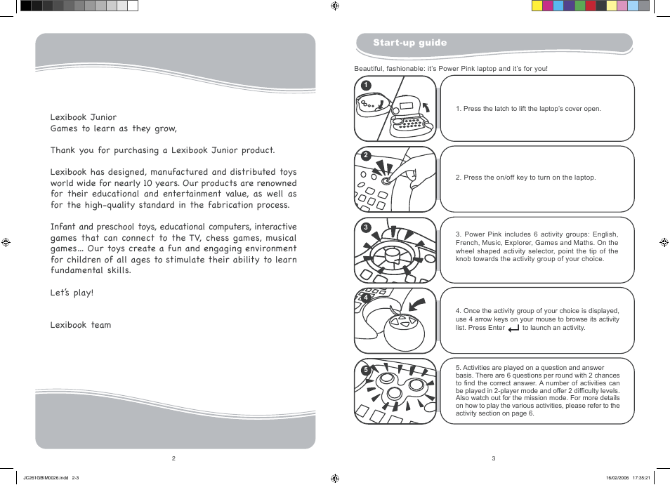 Lexibook JC261GB User Manual | Page 2 / 9