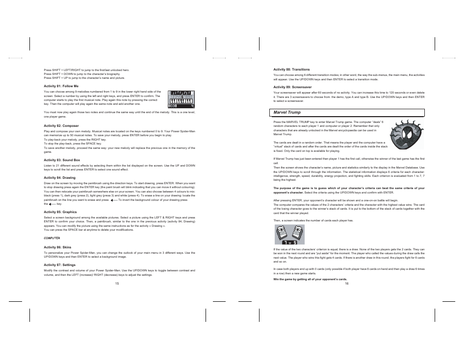 Lexibook JC700SPGB User Manual | Page 8 / 9