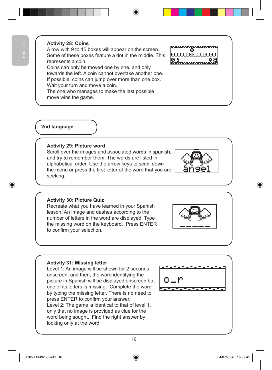 Lexibook JC650i1 User Manual | Page 16 / 43