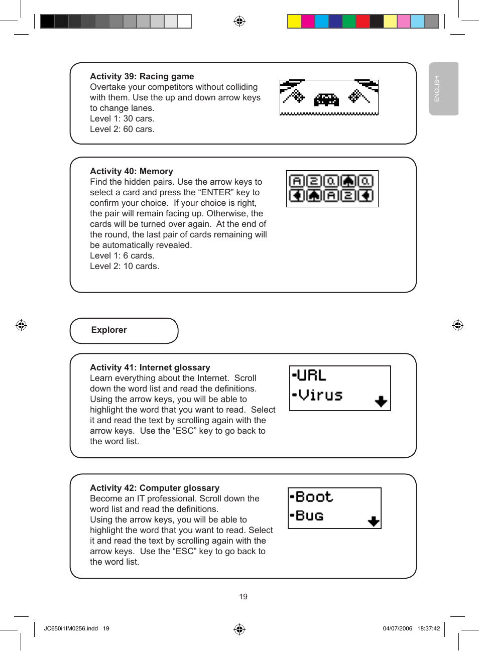 Lexibook JC650i1 User Manual | Page 19 / 43