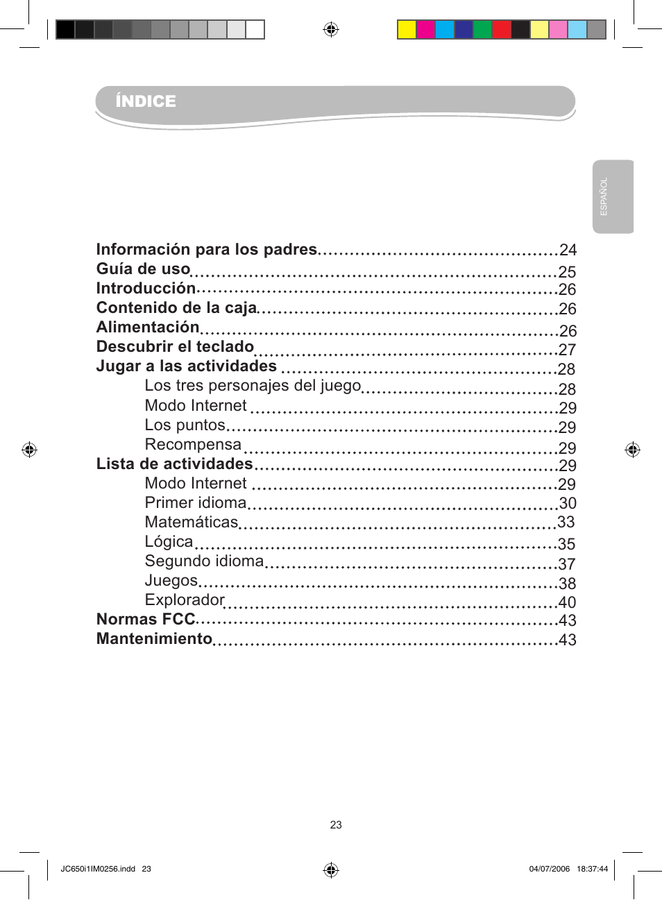 Lexibook JC650i1 User Manual | Page 23 / 43