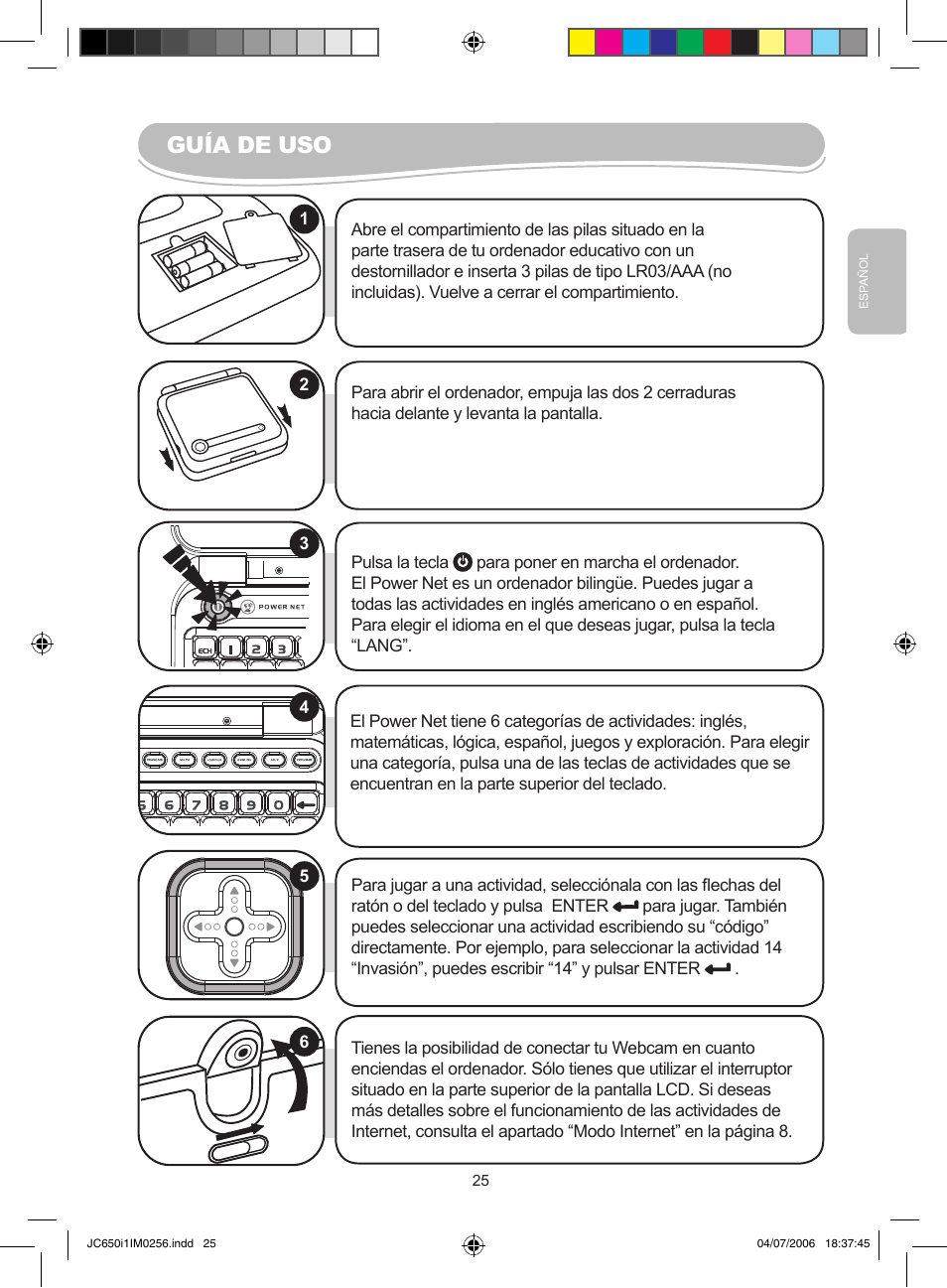 Guía de uso | Lexibook JC650i1 User Manual | Page 25 / 43