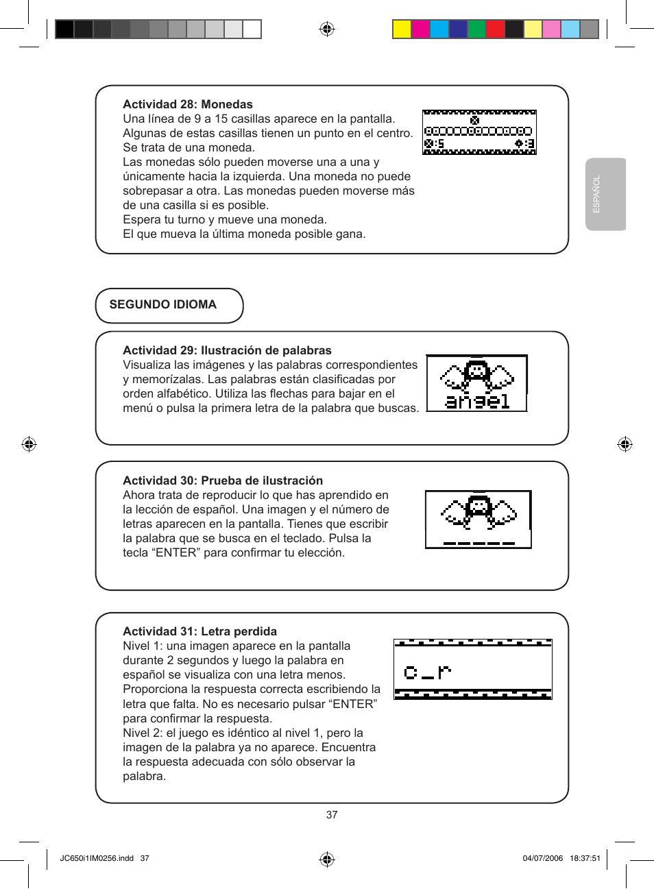 Lexibook JC650i1 User Manual | Page 37 / 43