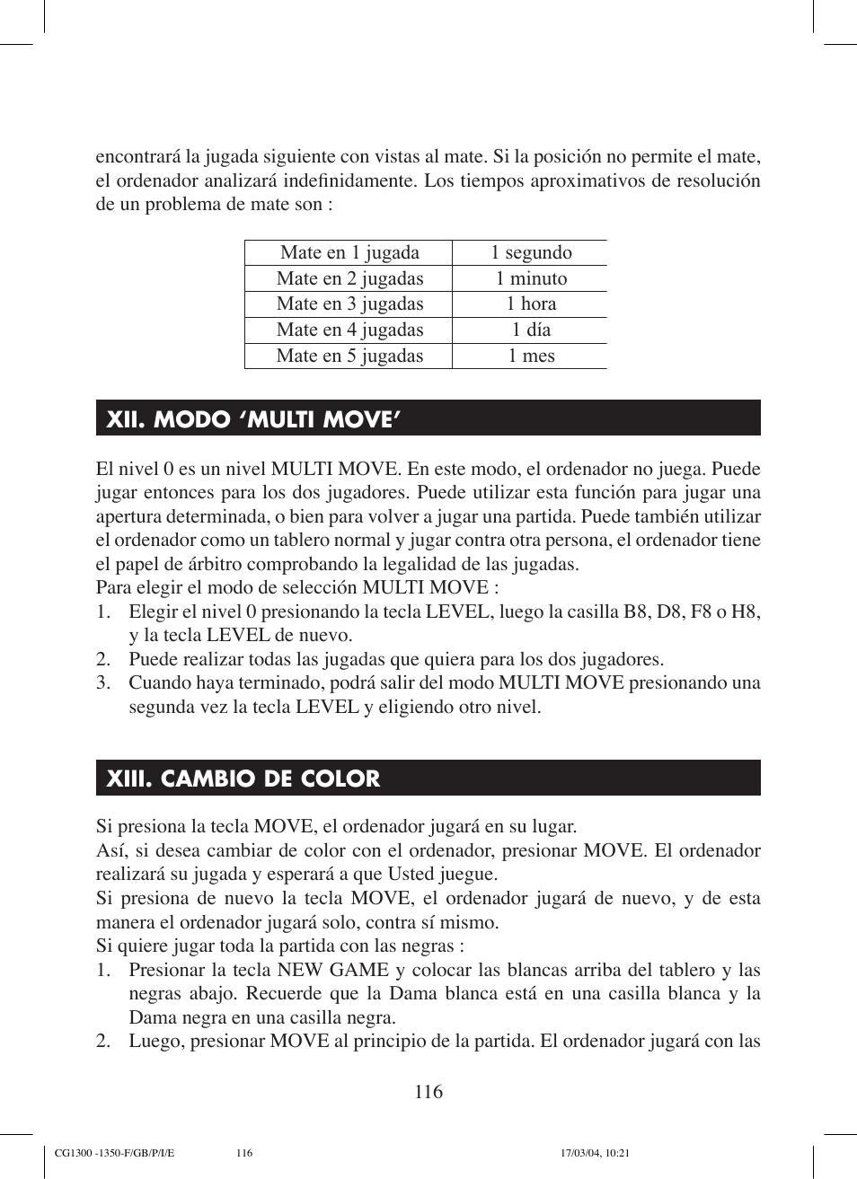 Lexibook CG1300 User Manual | Page 116 / 132