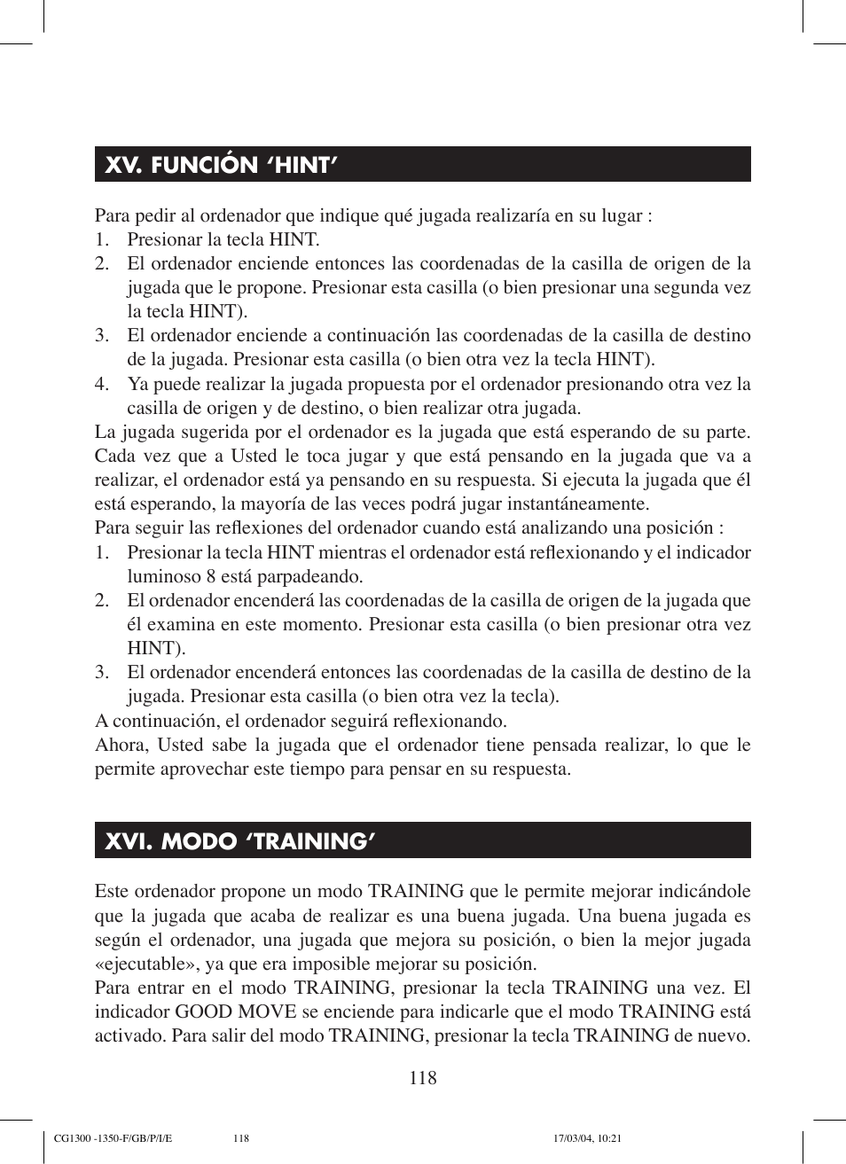 Lexibook CG1300 User Manual | Page 118 / 132