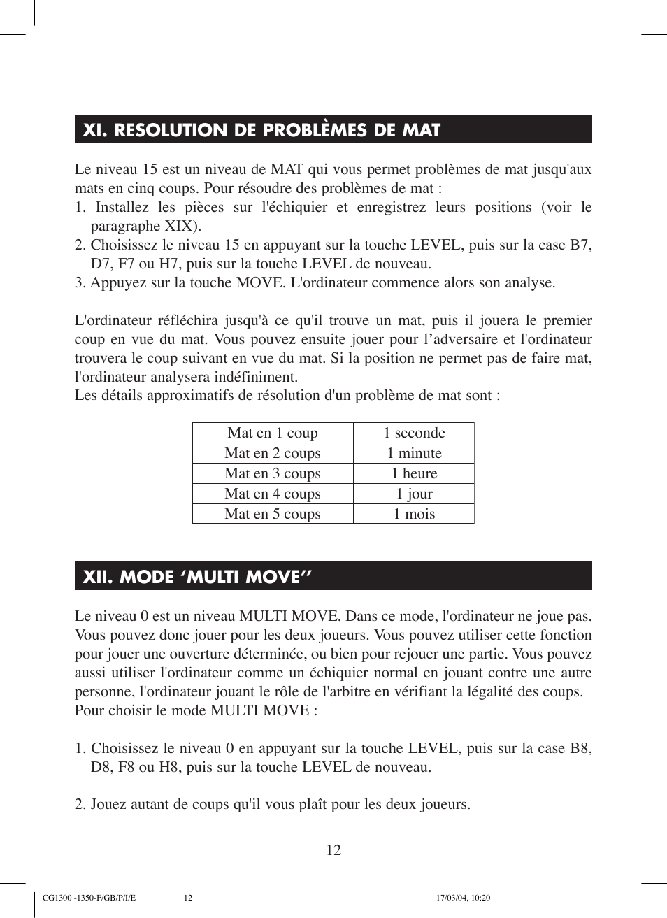 Lexibook CG1300 User Manual | Page 12 / 132