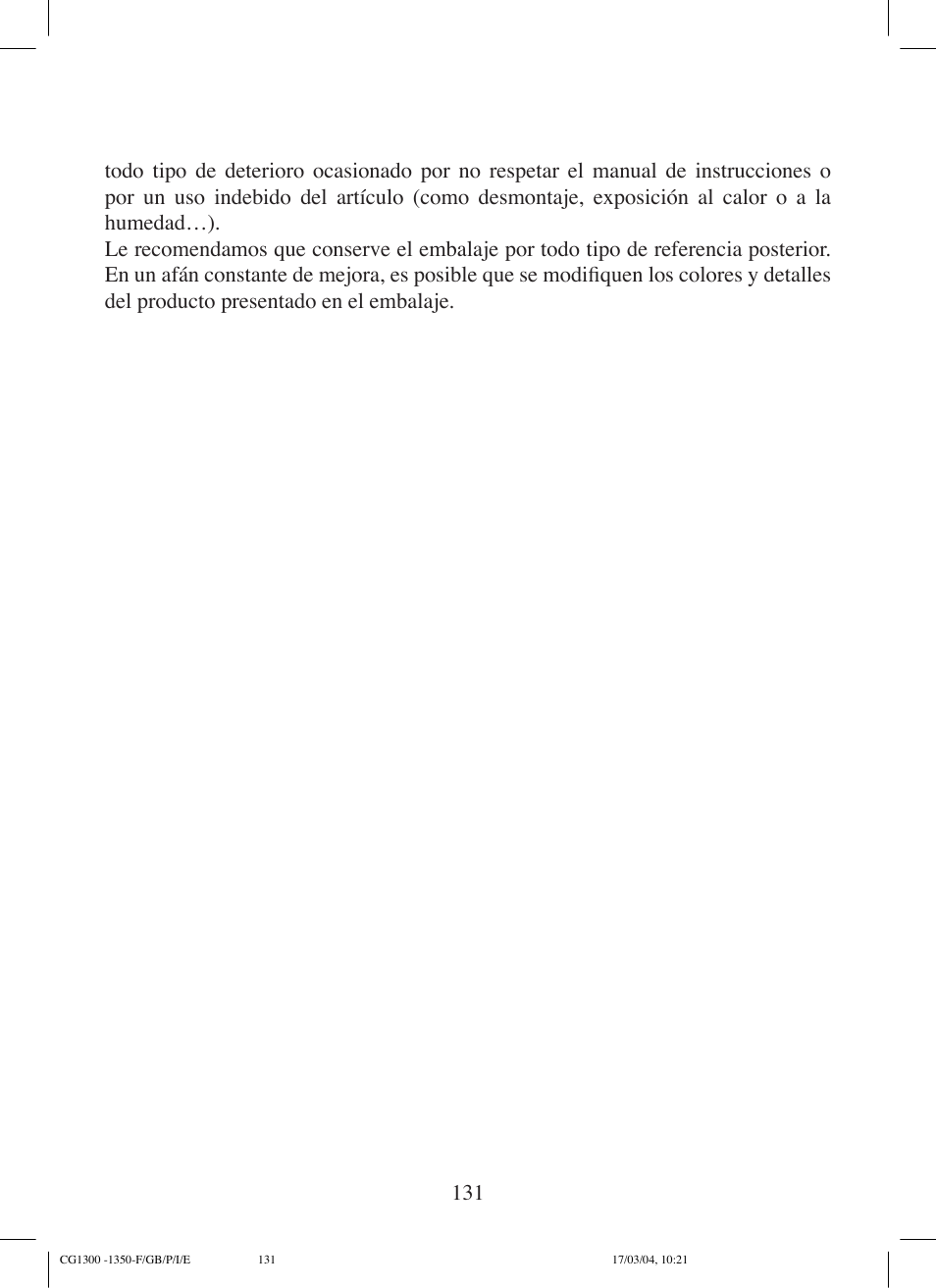 Lexibook CG1300 User Manual | Page 131 / 132