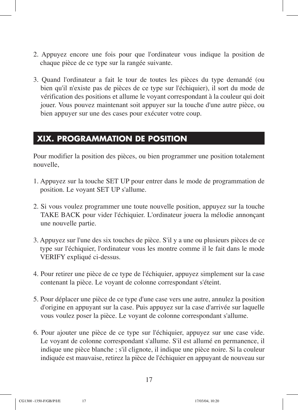 Lexibook CG1300 User Manual | Page 17 / 132