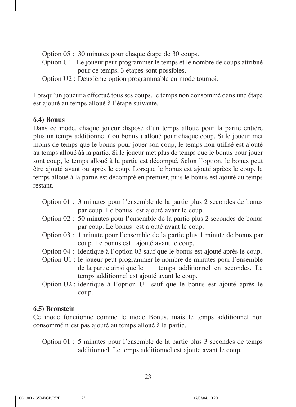 Lexibook CG1300 User Manual | Page 23 / 132