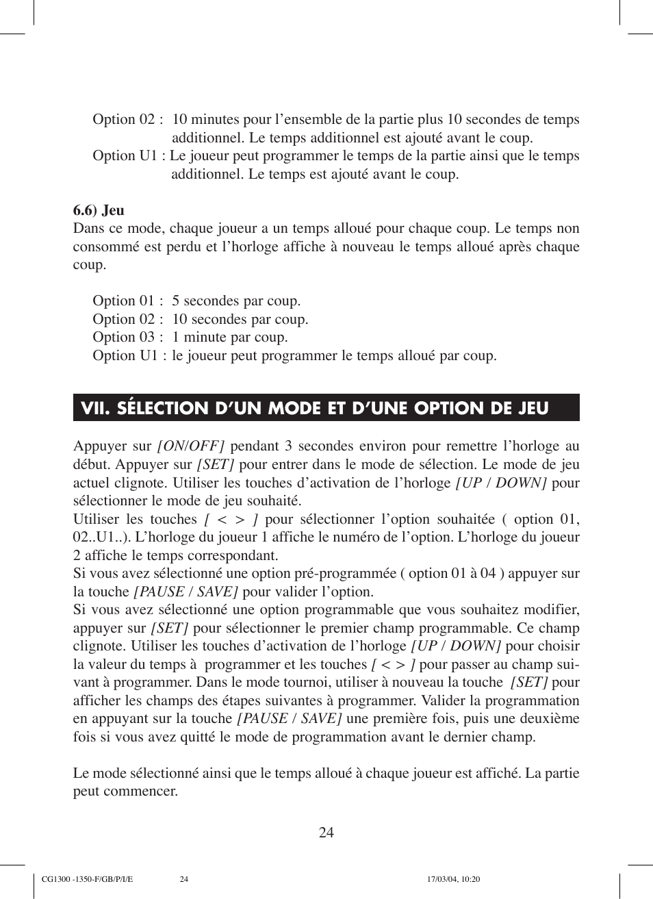 Lexibook CG1300 User Manual | Page 24 / 132