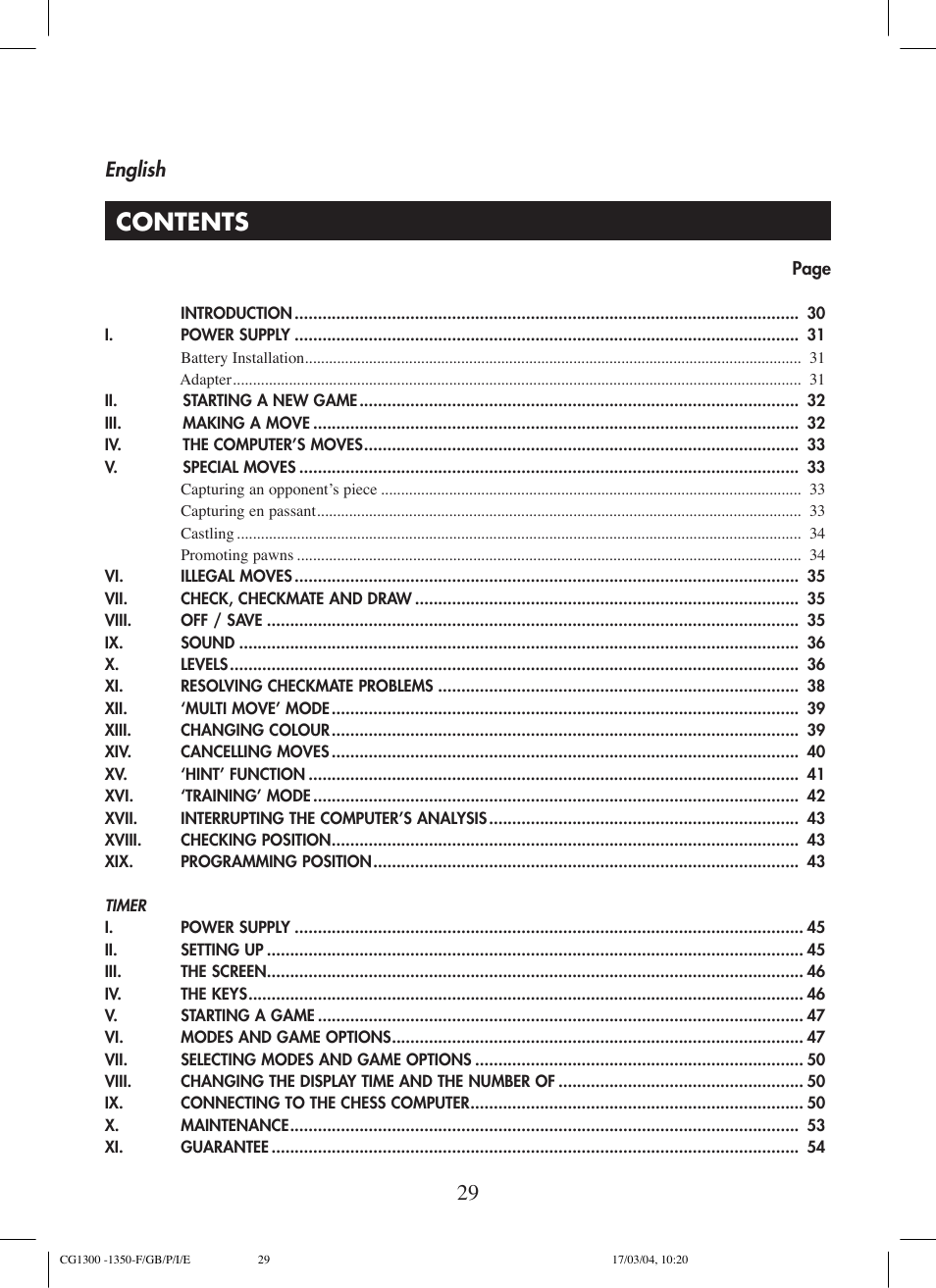Lexibook CG1300 User Manual | Page 29 / 132