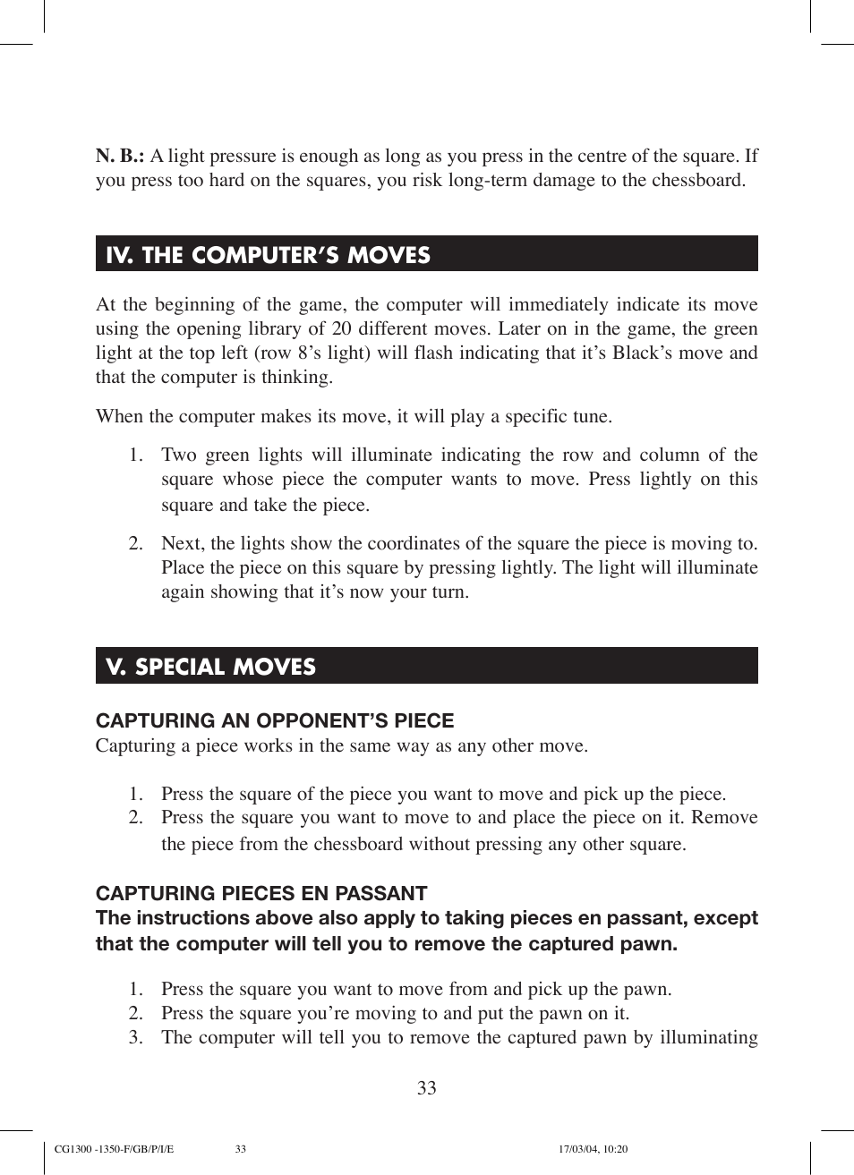 Lexibook CG1300 User Manual | Page 33 / 132