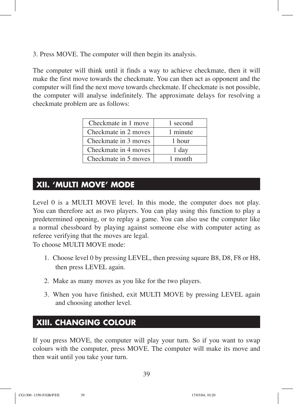 Lexibook CG1300 User Manual | Page 39 / 132