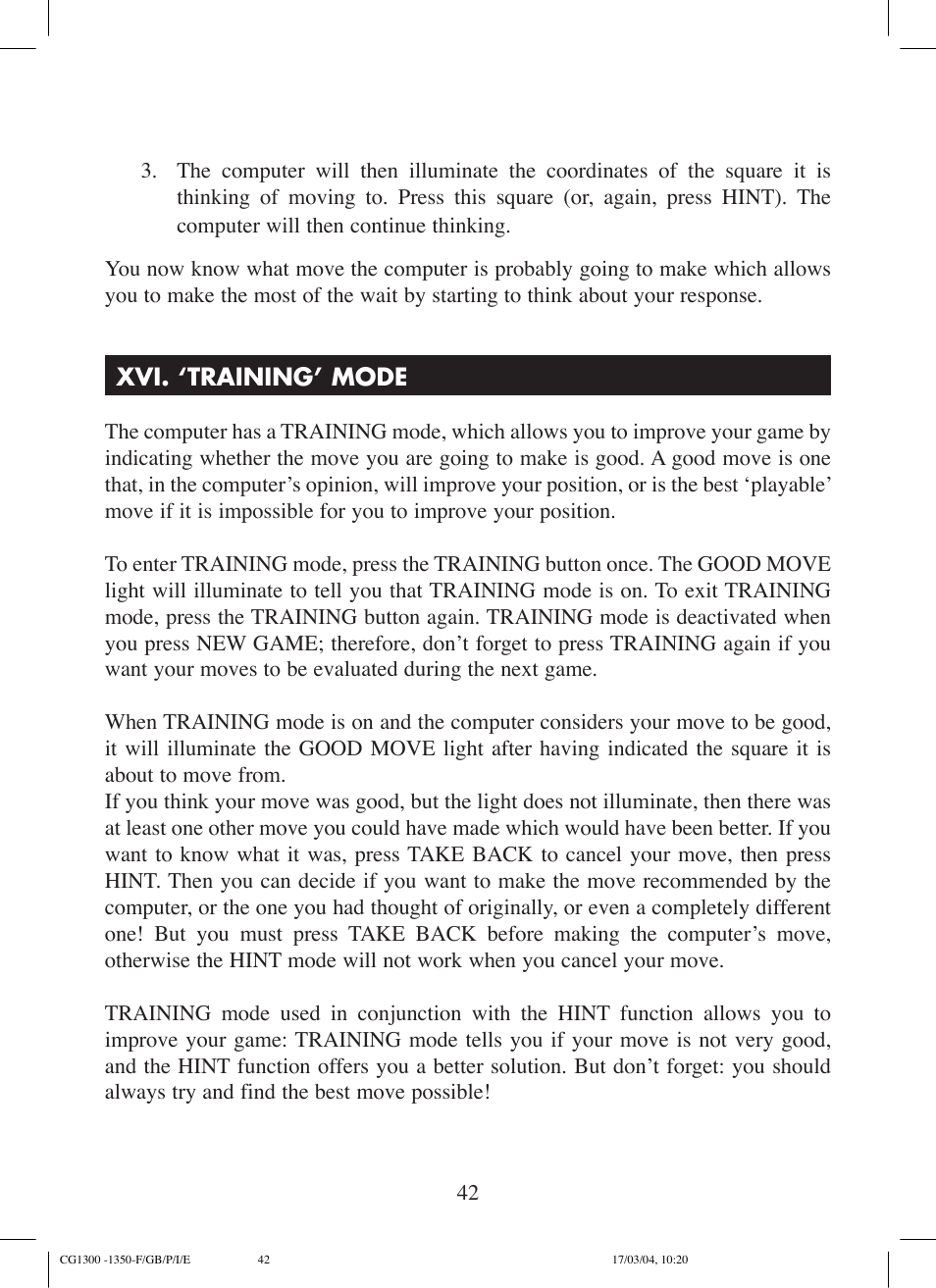 Lexibook CG1300 User Manual | Page 42 / 132