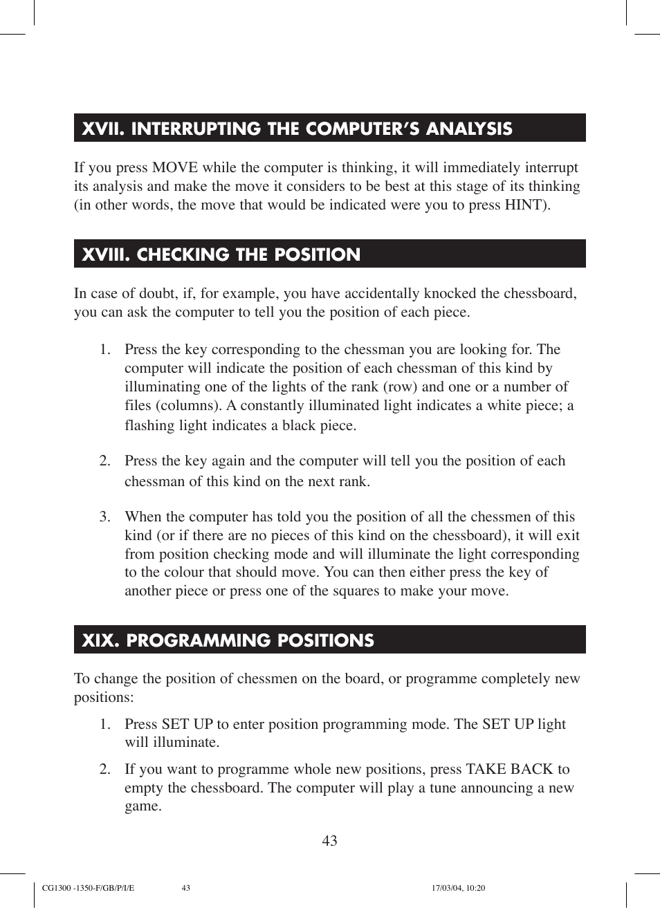 Lexibook CG1300 User Manual | Page 43 / 132