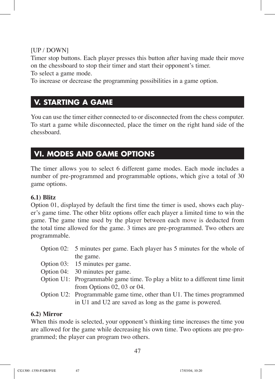 Lexibook CG1300 User Manual | Page 47 / 132